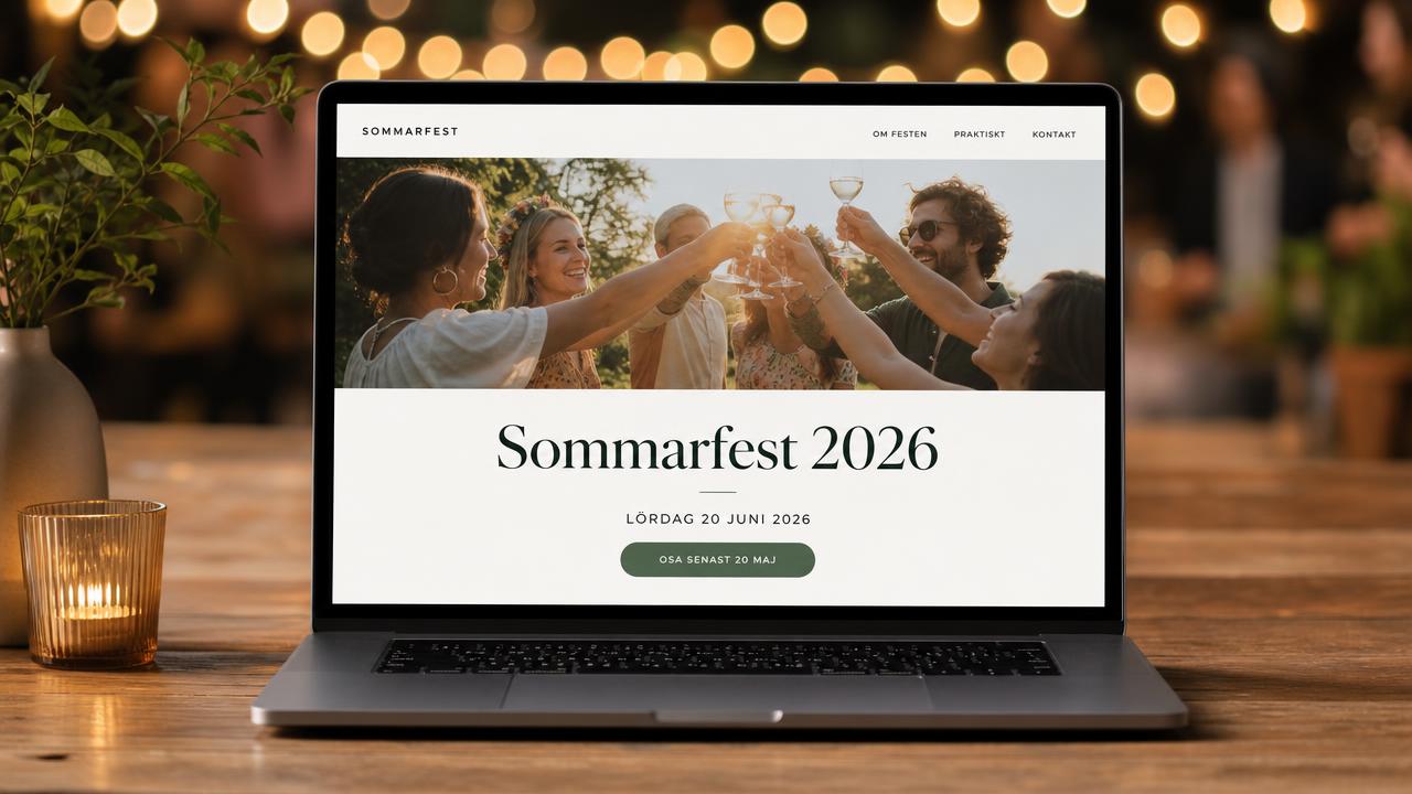 Publik eventsida för festen: när den är värd besväret – och hur du gör en